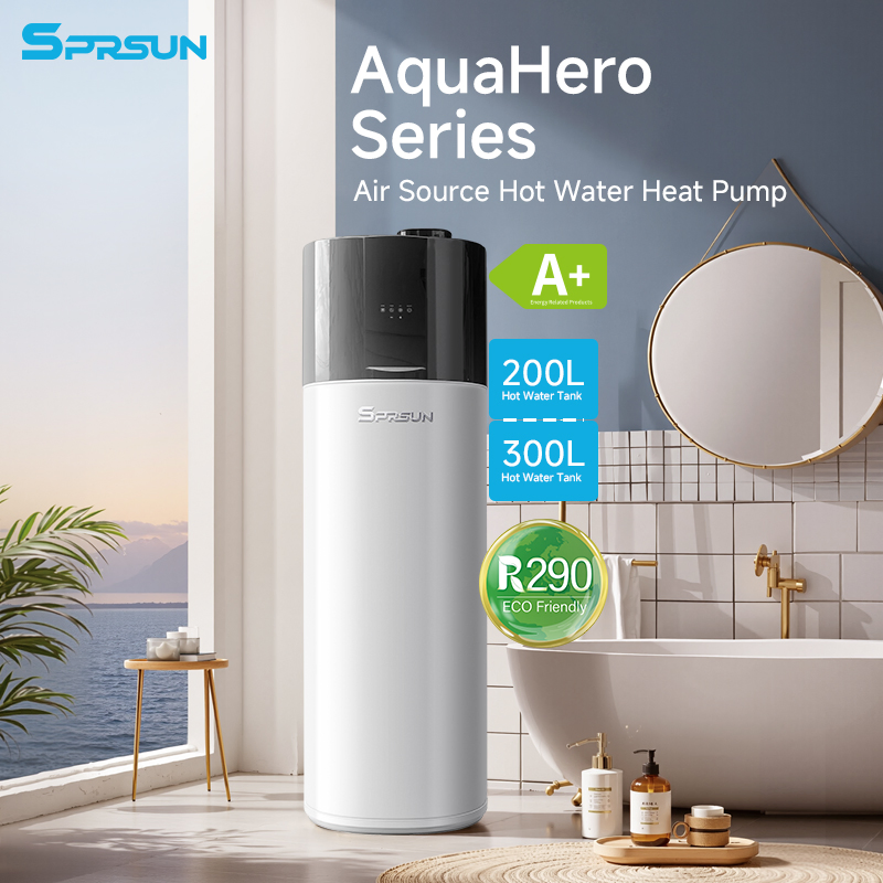 Инверторный тепловой насос для горячей воды Sprsun