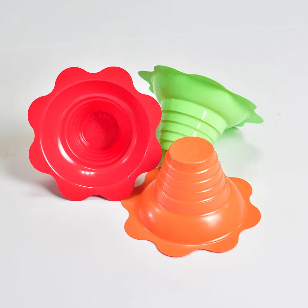 Custom Ice Cream Plastic Flower Cup 8oz 12oz 4oz