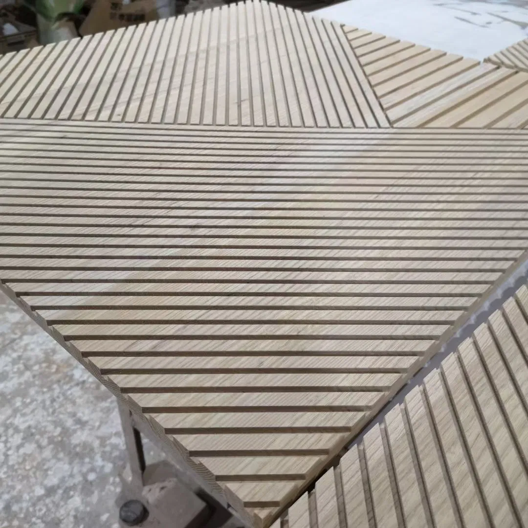 Fluted Cladding Corner Solid Wall Interior Decorating Luxury High Gloss Sculpted Wood Panel