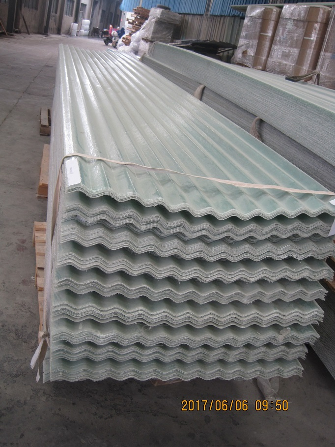 High Quality FRP Gel Coated Roofing Sheet, Fiberglass Plastic Skylight Panel
