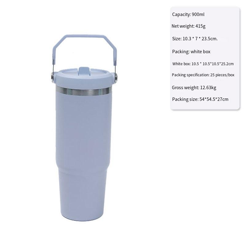 900ml Travel Mug Sports Coffee Custom Design Stainless Tumbler Steel Double Wall Thermal Cup