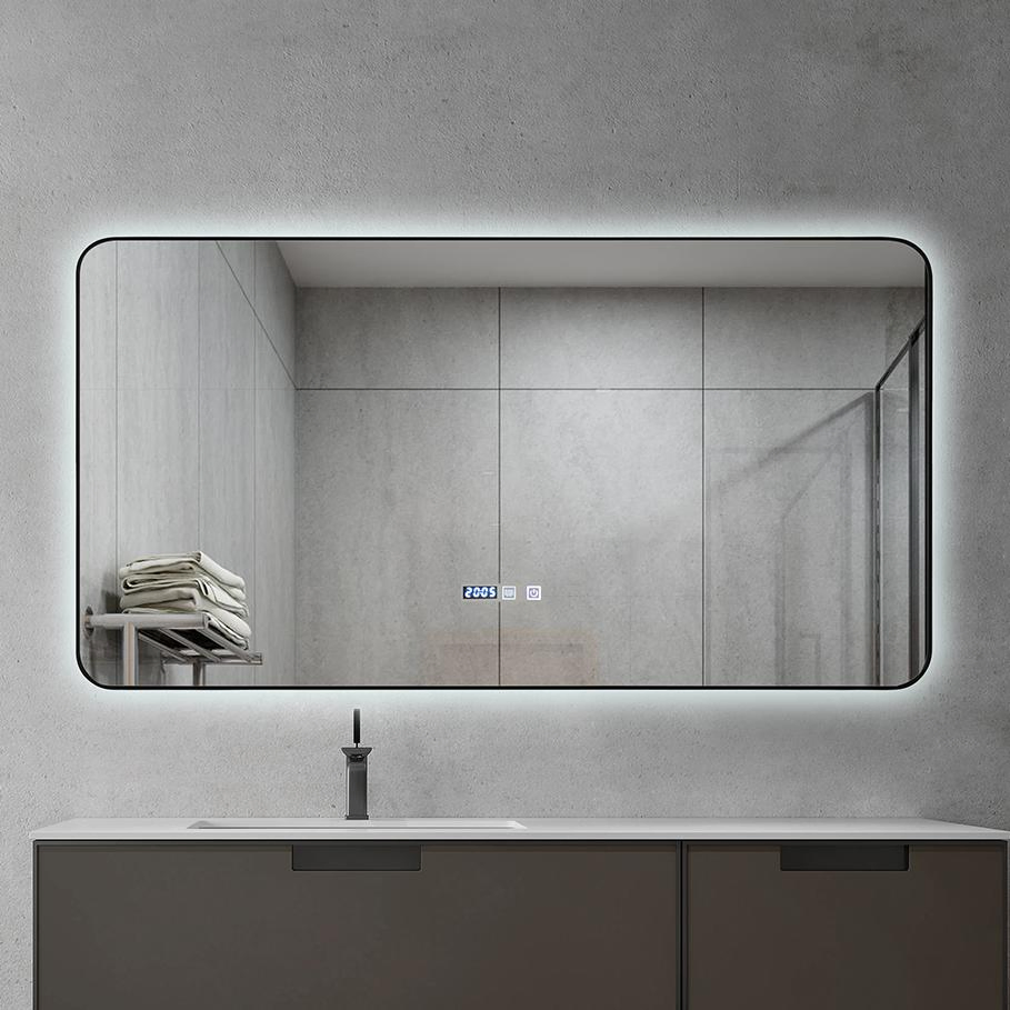 150X80 China Factory Supply Water-Proof Rectangular Illuminated LED Wall Mirror for Hotel