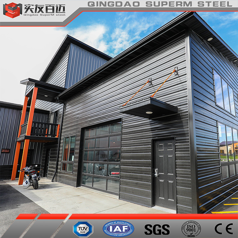 Luxury Steel Structure Panel Framed Building Commercial Mall/Office Building/Show Hall Steel Structure