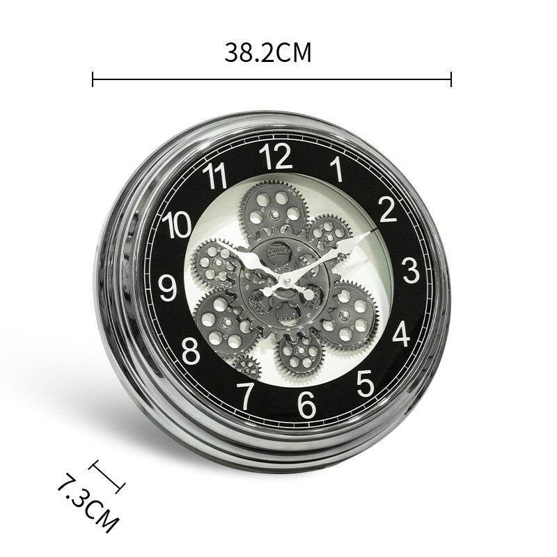 38.5cm Fashion Quartz Gear Wall Clock