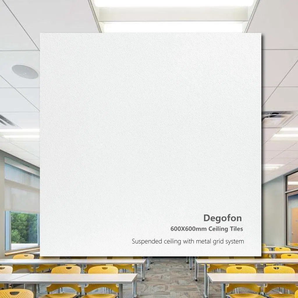 Rock Wool Acoustic Ceiling Panels Sound Absorbing Ceiling Board Material Stonewool Ceilings