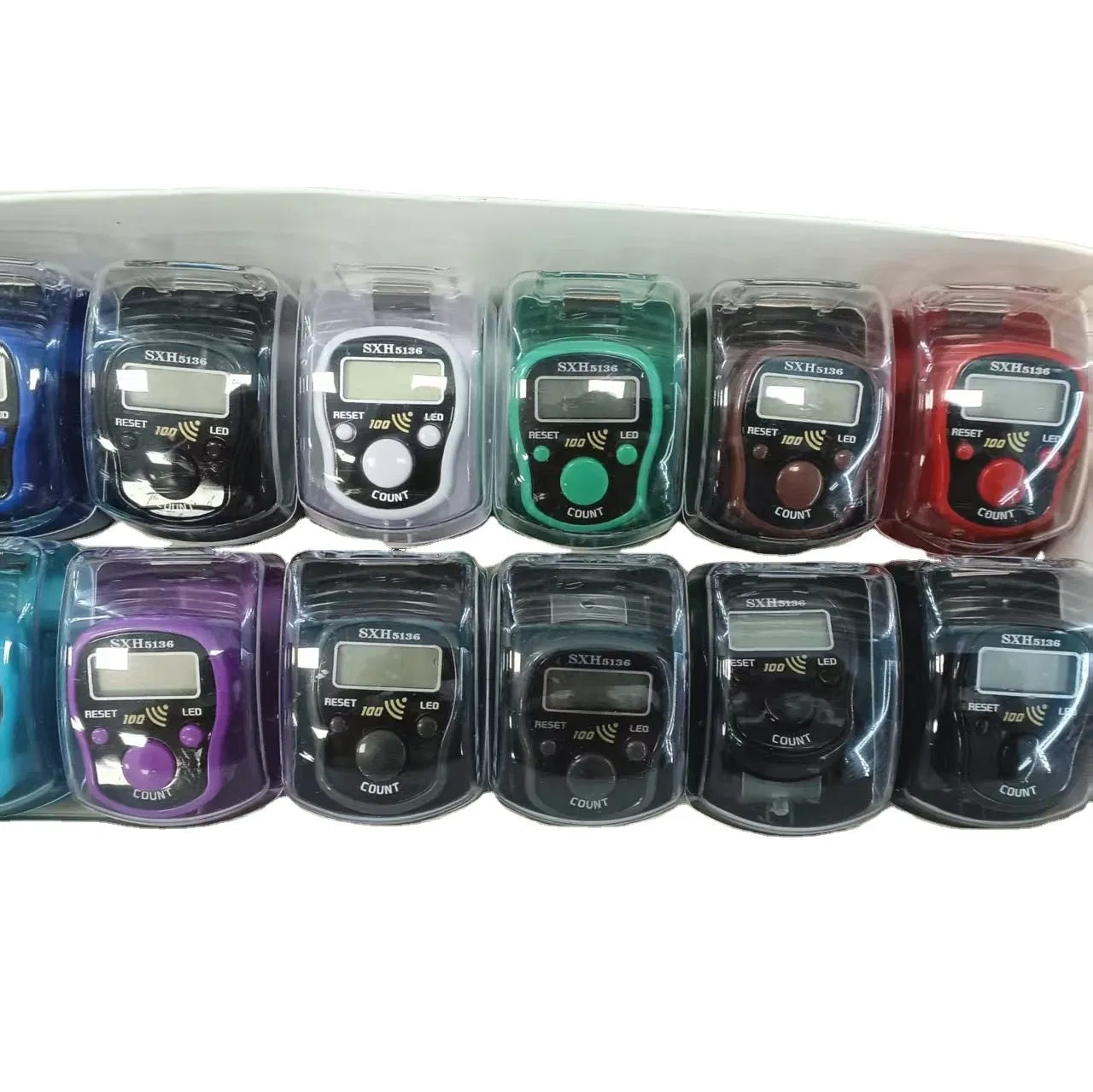 Manufacturer's Ring Type LED Lamp Digital Finger Counter with Whole Hundred Sound