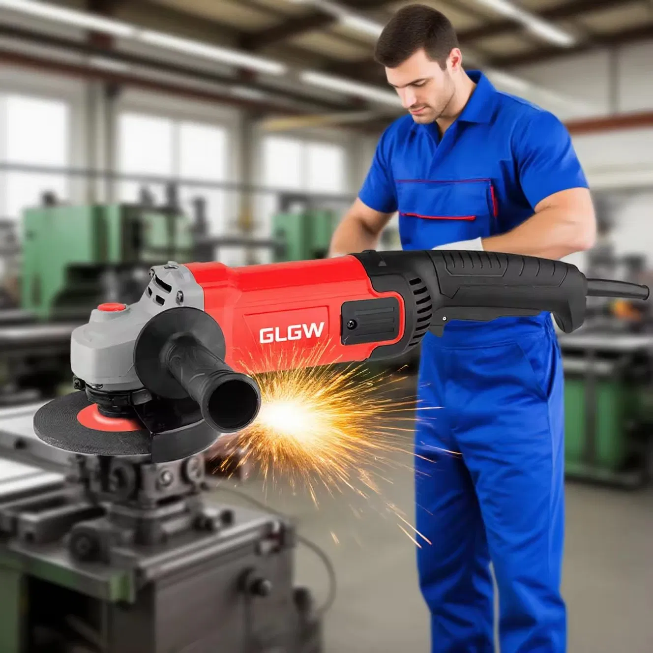 Glgw 1700W 125mm 150mm Industrial Handheld Multi Grinding Cutting Machine Mini Electric Angle Grinder