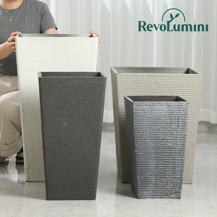 Горшки пластиковые минималистичные для дома улицы