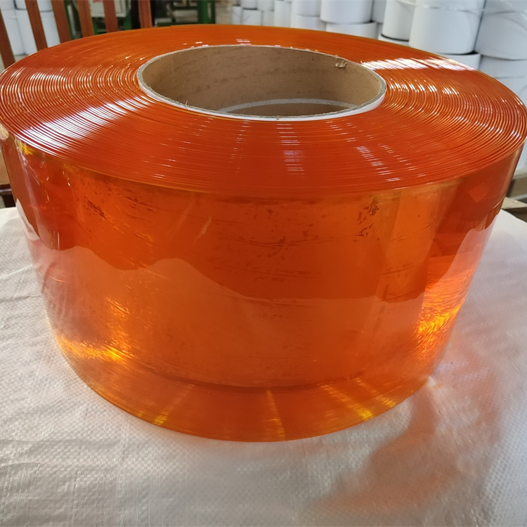 Anti Insect Orange Amber PVC Door Curtain Strip 2mmx200mmx50m