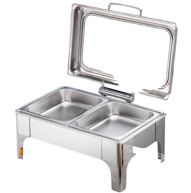 Elegant Stainless Steel Chafing Dish 3.5L for Catering Events
