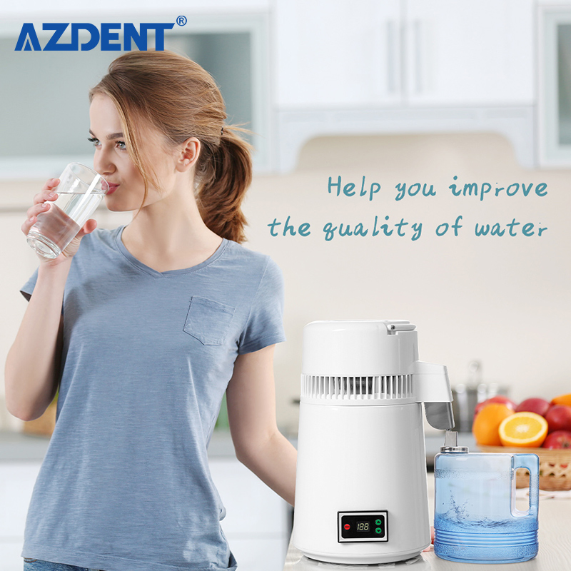 Home Water Distiller Machine with Stainless Steel Inner Tank and 4L Jug