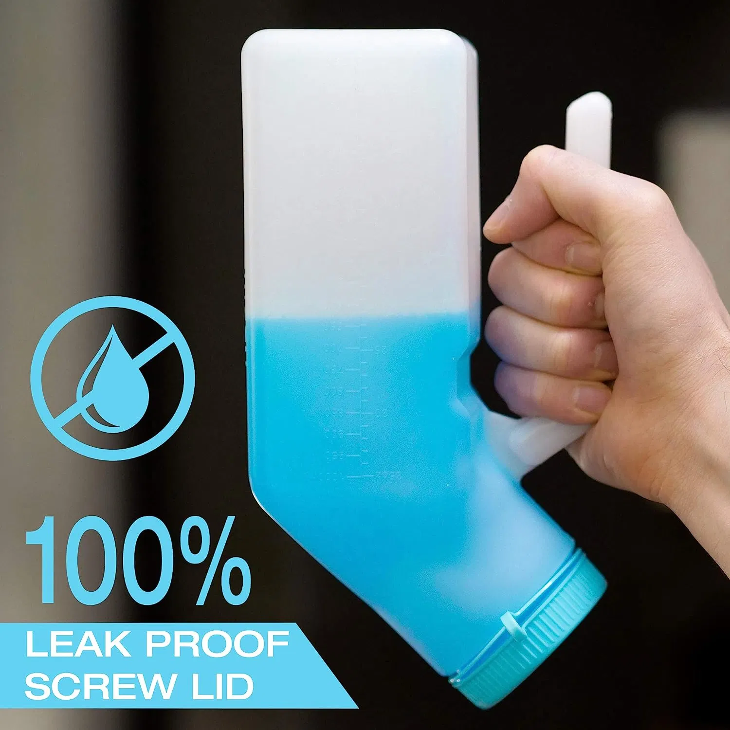 Deluxe Male Urinal Glow in The Dark Incontinence PEE Bottle