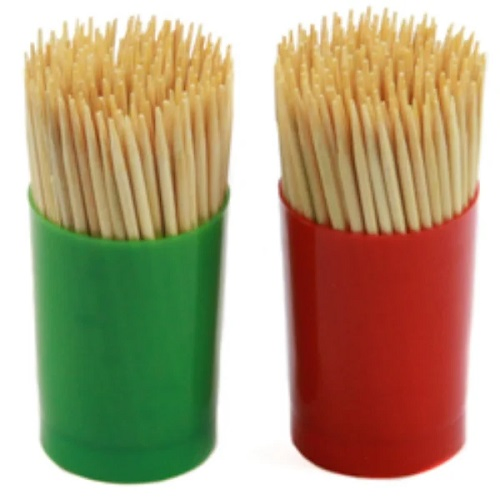 Toothpick 50 Pack Boxed Green No Smell Oral Dental Picks Individual Bamboo Toothpicks Pack