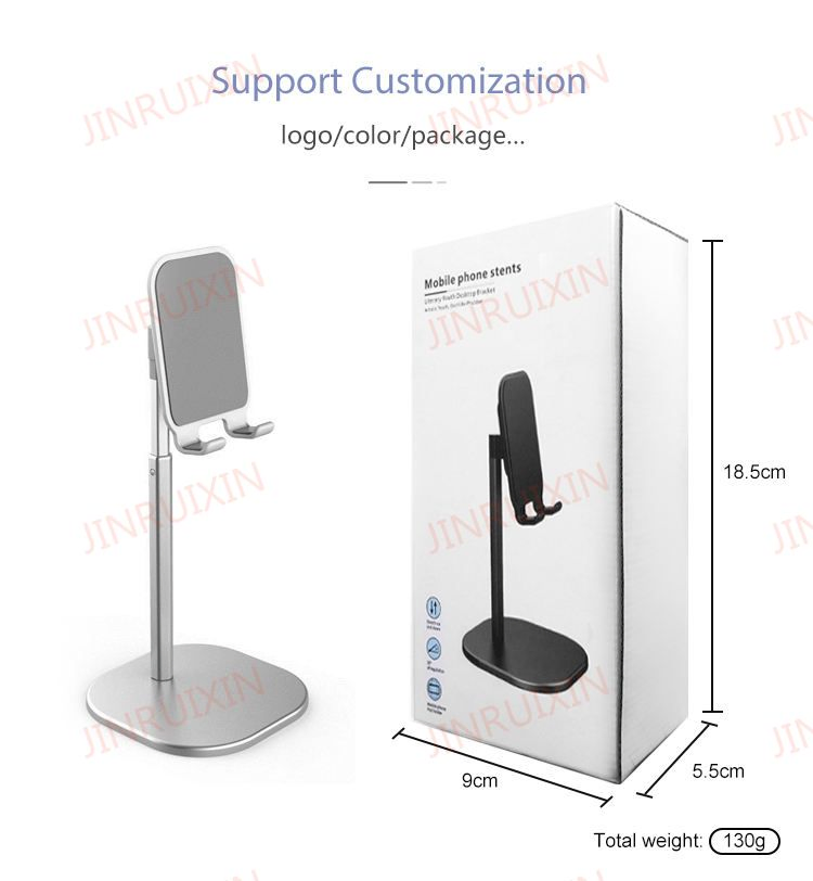 Cross Border Angle Height Adjustable Cell Phone Stand for Desktop Phone Holder Stand for Desk, Compatible with All Mobile Phones