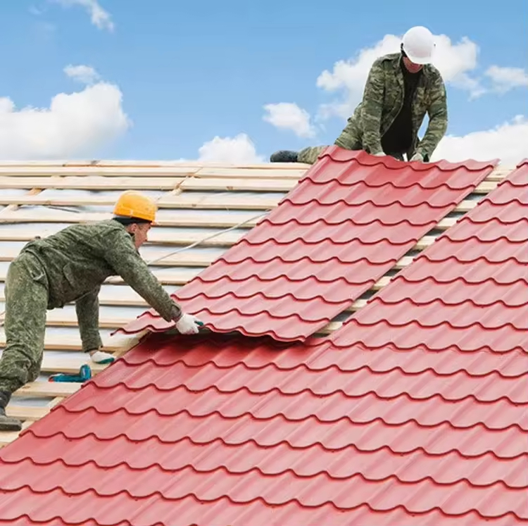 Excellent Anti-Load Performance Colorful Plastic Synthetic Resin PVC Roof Tiles