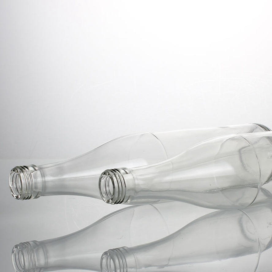 750 Ml Clear Bordeaux Bottles Wine Gin Tequila Rum Bottle with 28 mm Metal Screw Caps