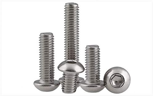 ISO7380 Titanium Ti-Metal M5X8 10 12 15mm Bolt Button Head Allen Key Screws Pack of 10PC Made in China