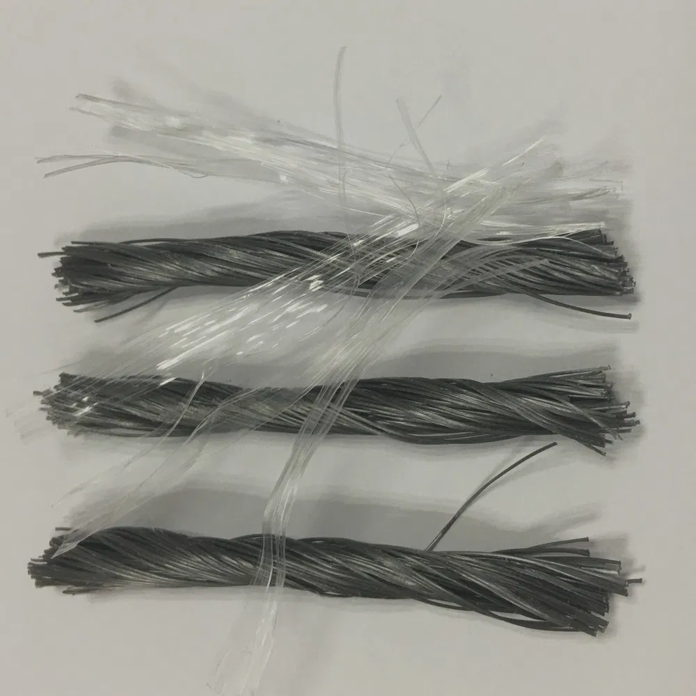 Chemical Plastic Macro Synthetic PP Concrete Reinforcing Fibre Twist Bundle Form