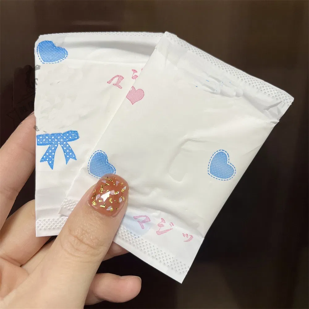 Disposable Feminine Organic Cotton Menstrual Biodegradable Lady Pad Sanitary Napkin Towel