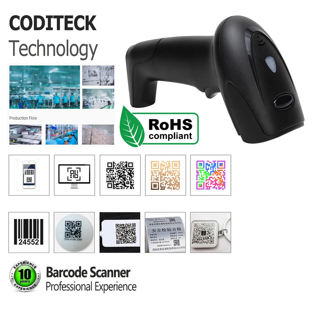 Codable Dk6300 Standard 2D Wired Barcode Scanner