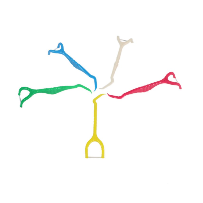 Wholesale 25PCS Dental Floss Picks Manufacturing Holder Floss Tooth Cleaning