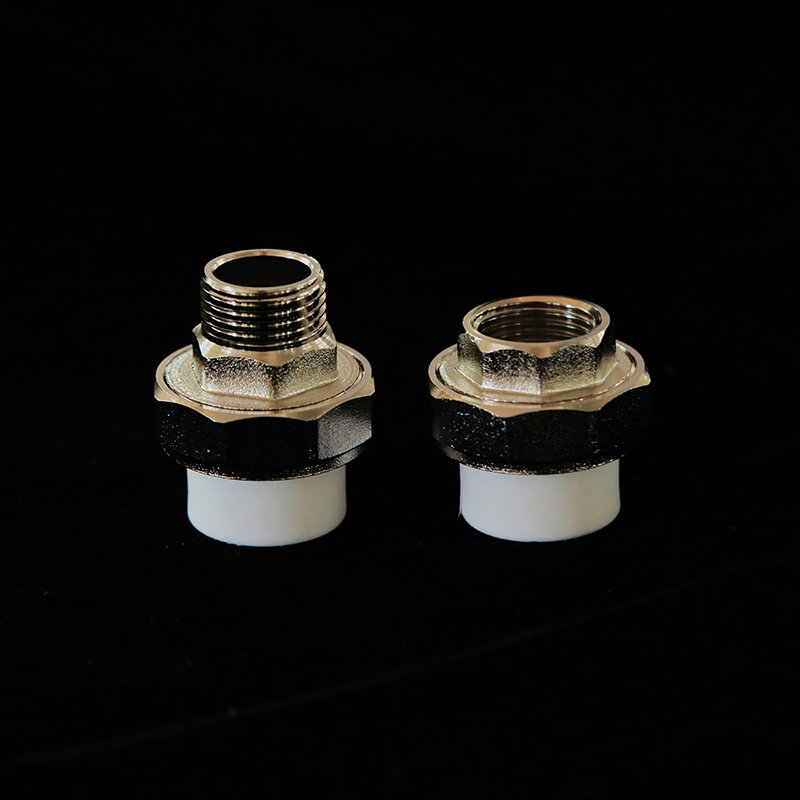 PPR Chrome Plated Brass Coupling Male Threads PPR Union Adapter Joint Socket Union Brass Female Threaded