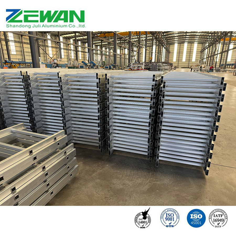 Aluminum Step Ladder Customized Size Aluminium Straight Household Ladder