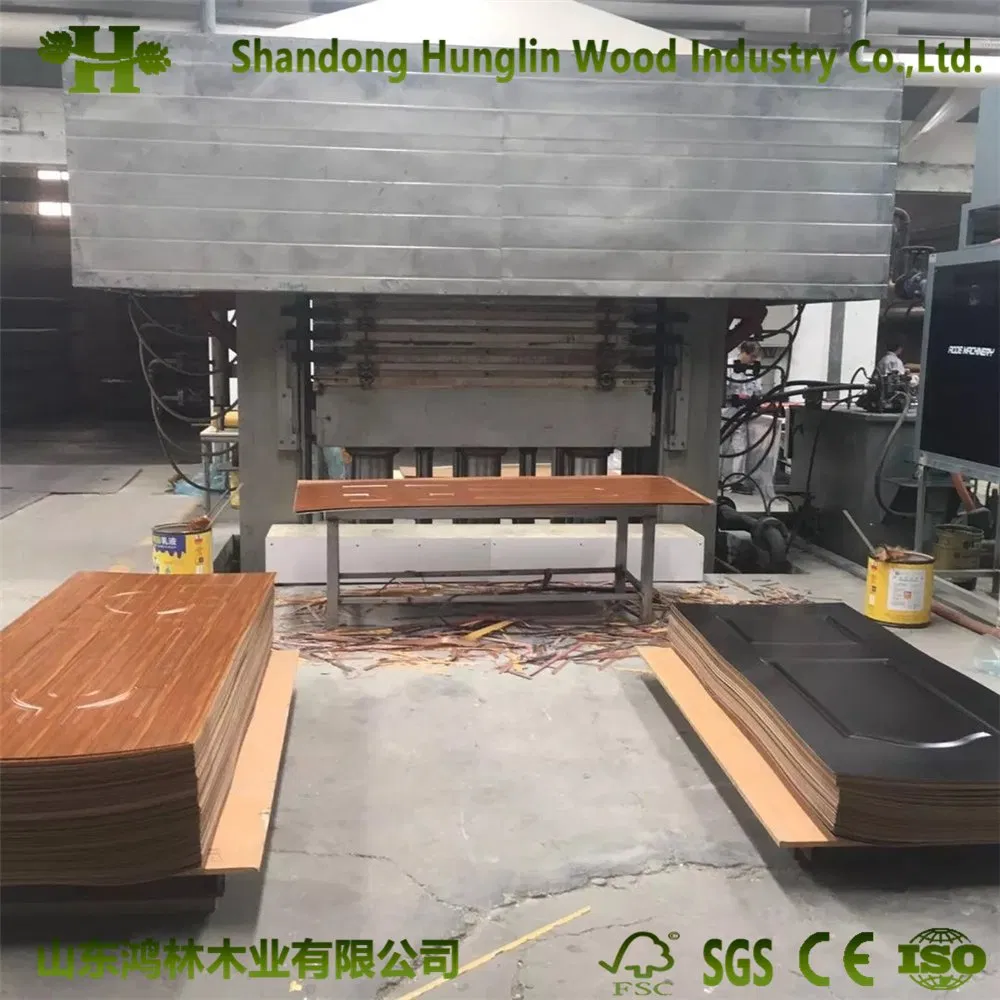 2150X1020X3mm Decorative Interior Melamine Molded HDF Door Skin