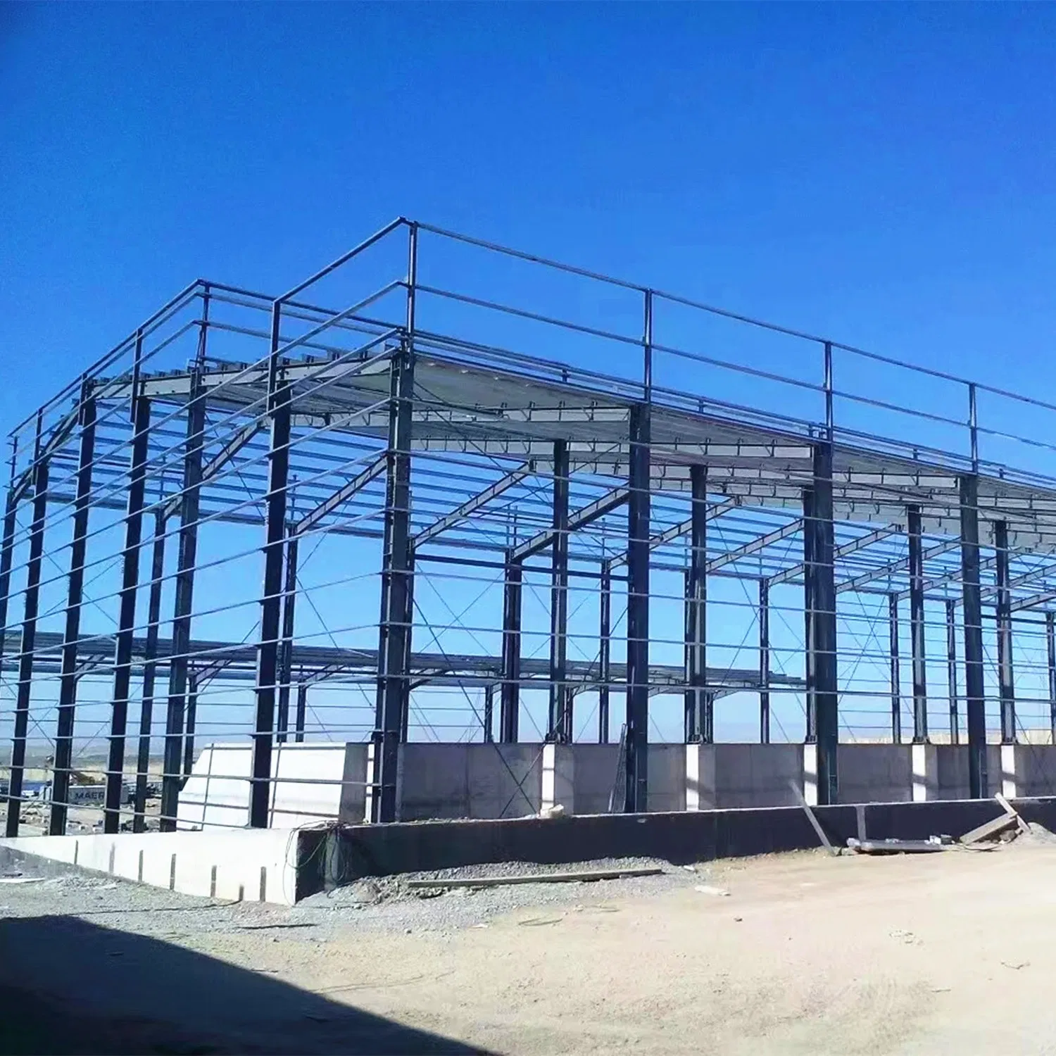 in China, Warehouses Are Constructed Using Prefabricated H-Shaped Columns and Beams From Welding Factories.