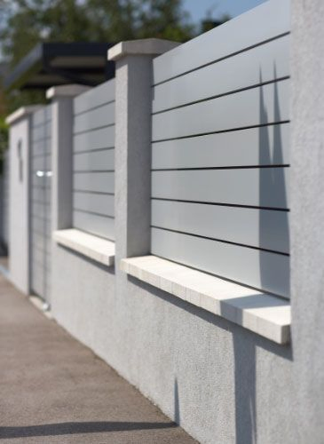 Customization Garden Decorative Metal Aluminum Privacy Horizontal Slat Screen Fence Panel