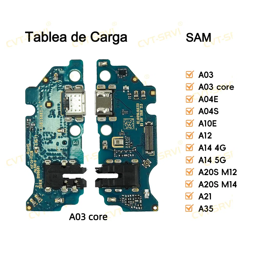 Шлейф для зарядки Samsung A03 Core, A20s, A21, M12, A35