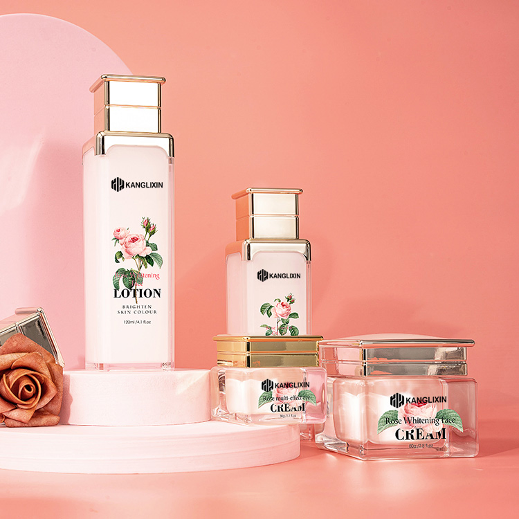 Hot Selling Skin Care Organic Skin Care Products OEM Private Label Rose Essence Skin Care Set
