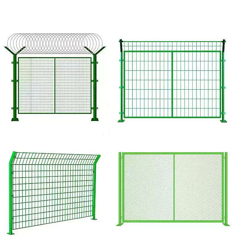 Durable Galvanized Barbed Wire Fence with Camera Pole