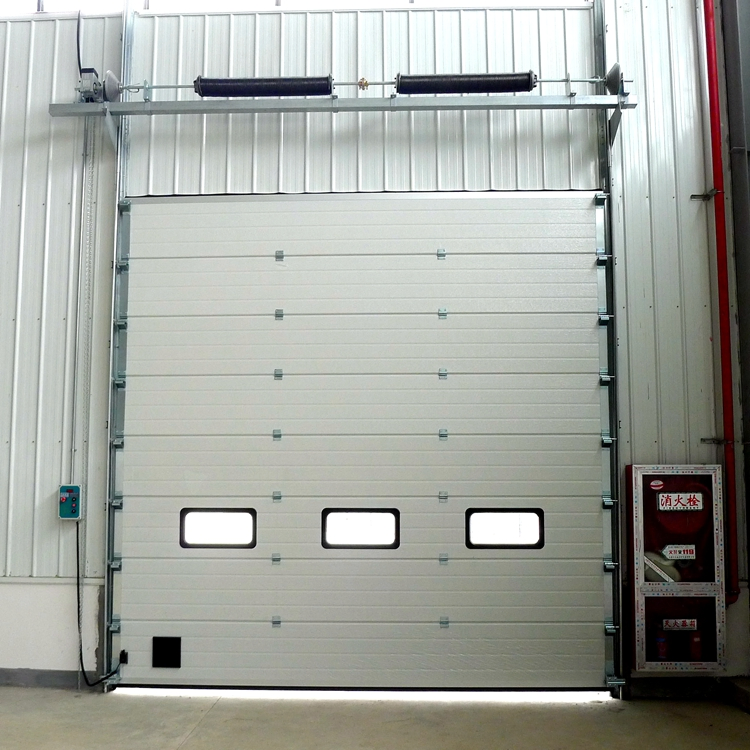 Customizable Panels Sectional Garage Doors with Windows for Aesthetic Appeal