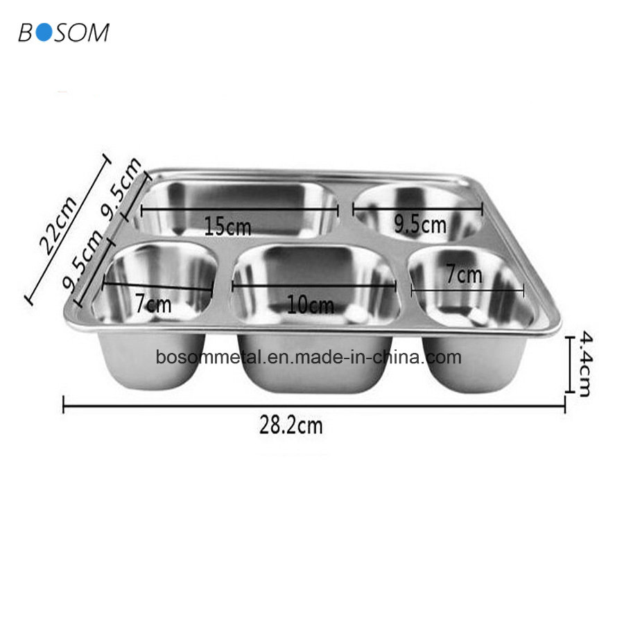 Stainless Steel Food Tray with Cover Grade 304 Cooking Spatula/Kitchen Utensils & Cookware 28.2*22*4.4cm