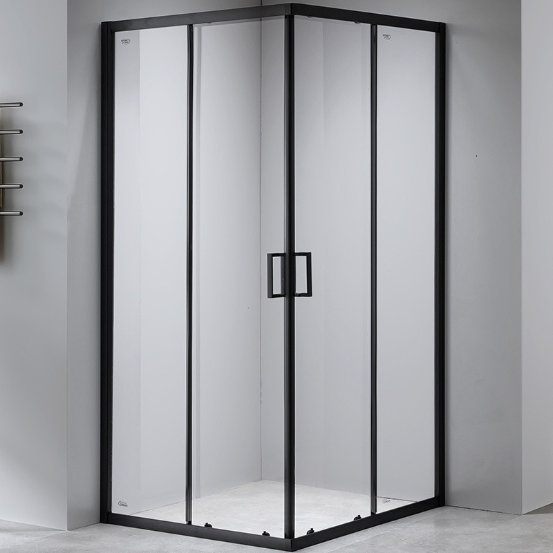 Mini Shower Stainless Steel Shower Enclosure Set Sliding Frame Modern Bathroom with Shower Cabin Enclosure
