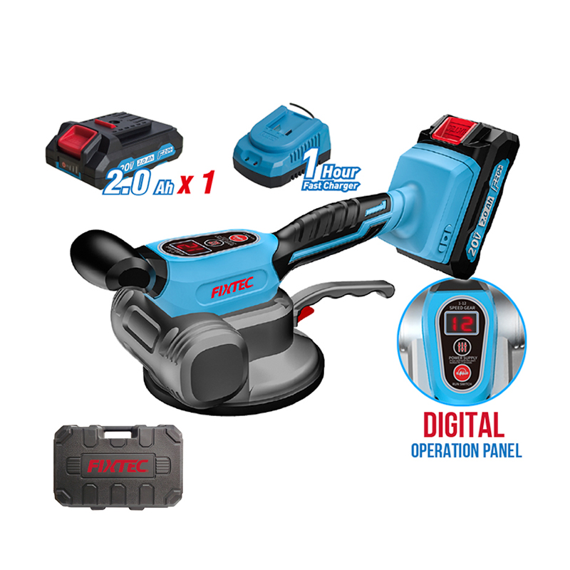 Fixtec 20V Tile Vibrator Cordless Lithium Portable Household Construction Tile Tiling Machine