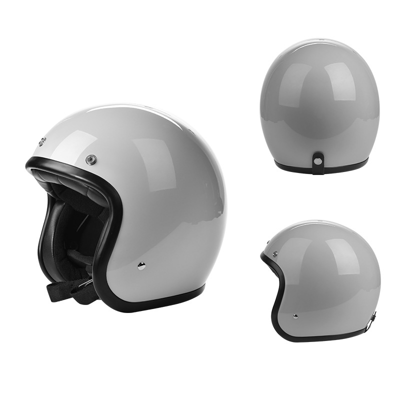 Ретро мотошлем открытый 3/4, классический, Myee