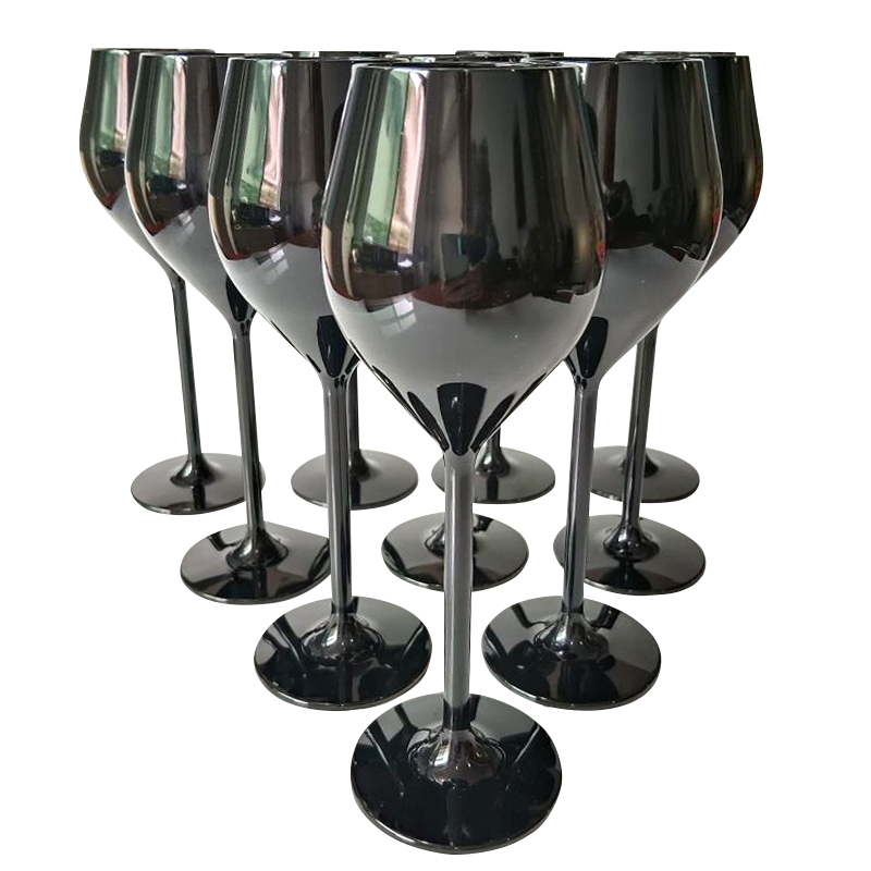 480ml 16oz BPA Free Reusable Customized Colored Plastic Wedding Red Wine Glass Food Grade Dishwasher Safe Unbreakable Wine Cup