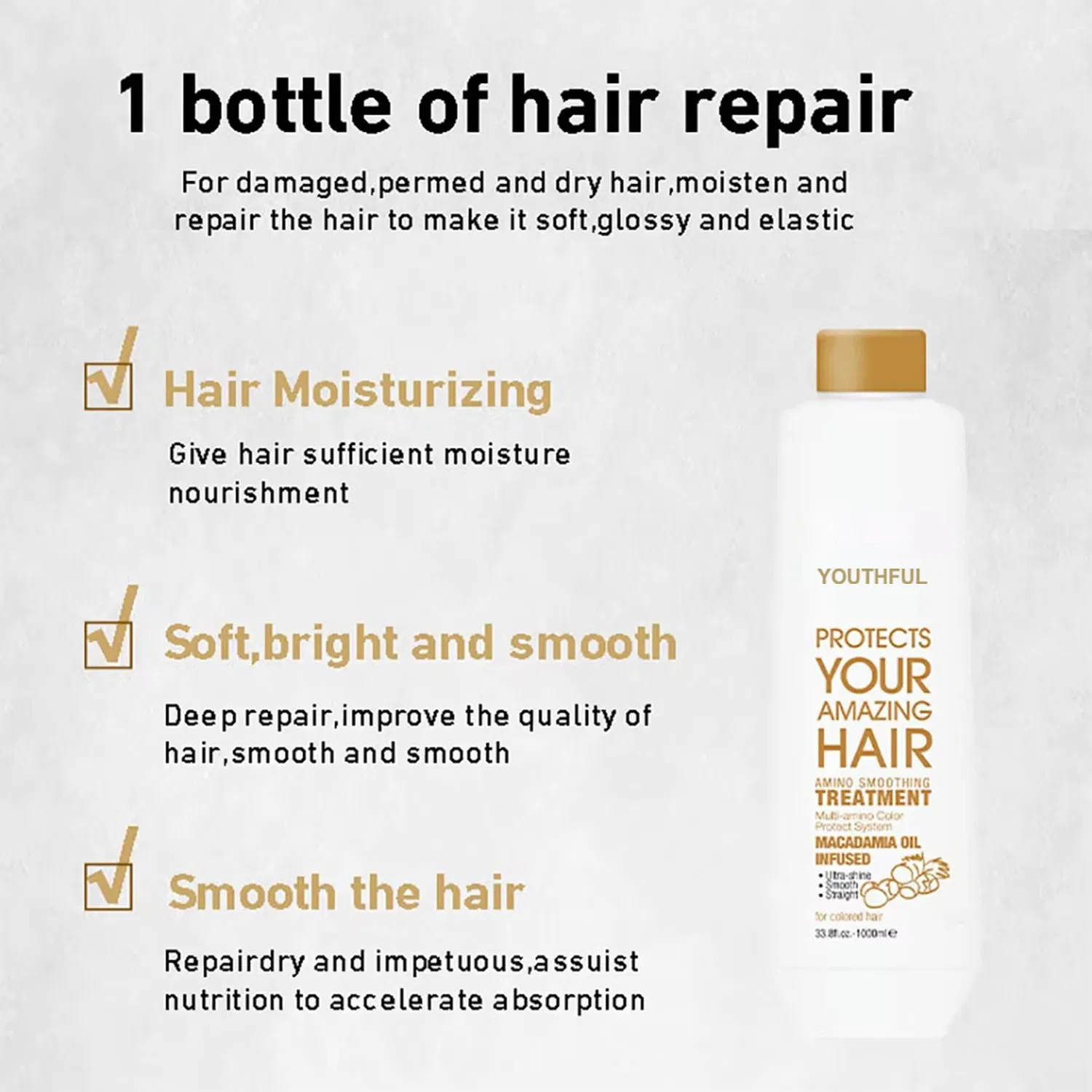 Keratin Organic Professional Smoothing Hair Treatment Conditioner