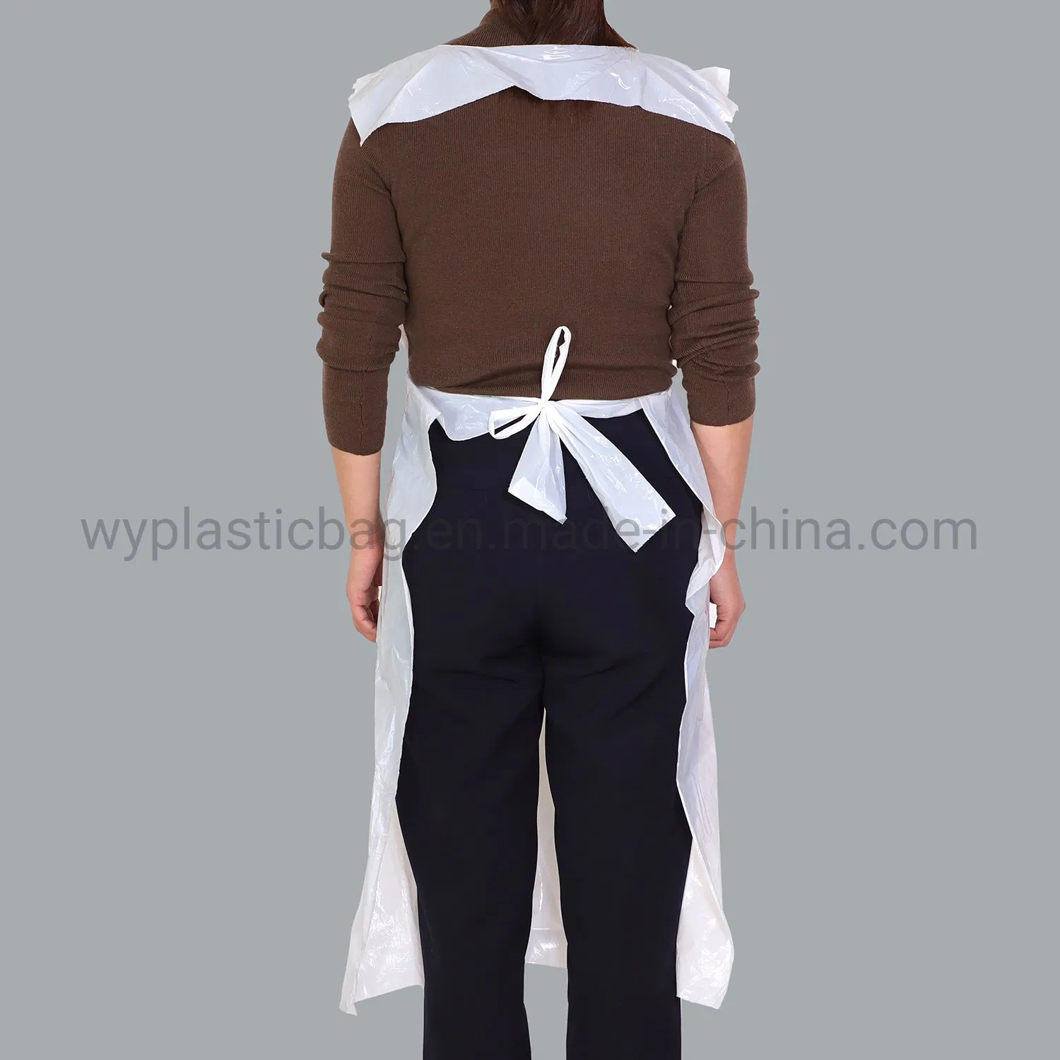 Disposable Plastic PE Apron with Waterproof Tear-Resistant HDPE LDPE for Food Kitchen Protecting