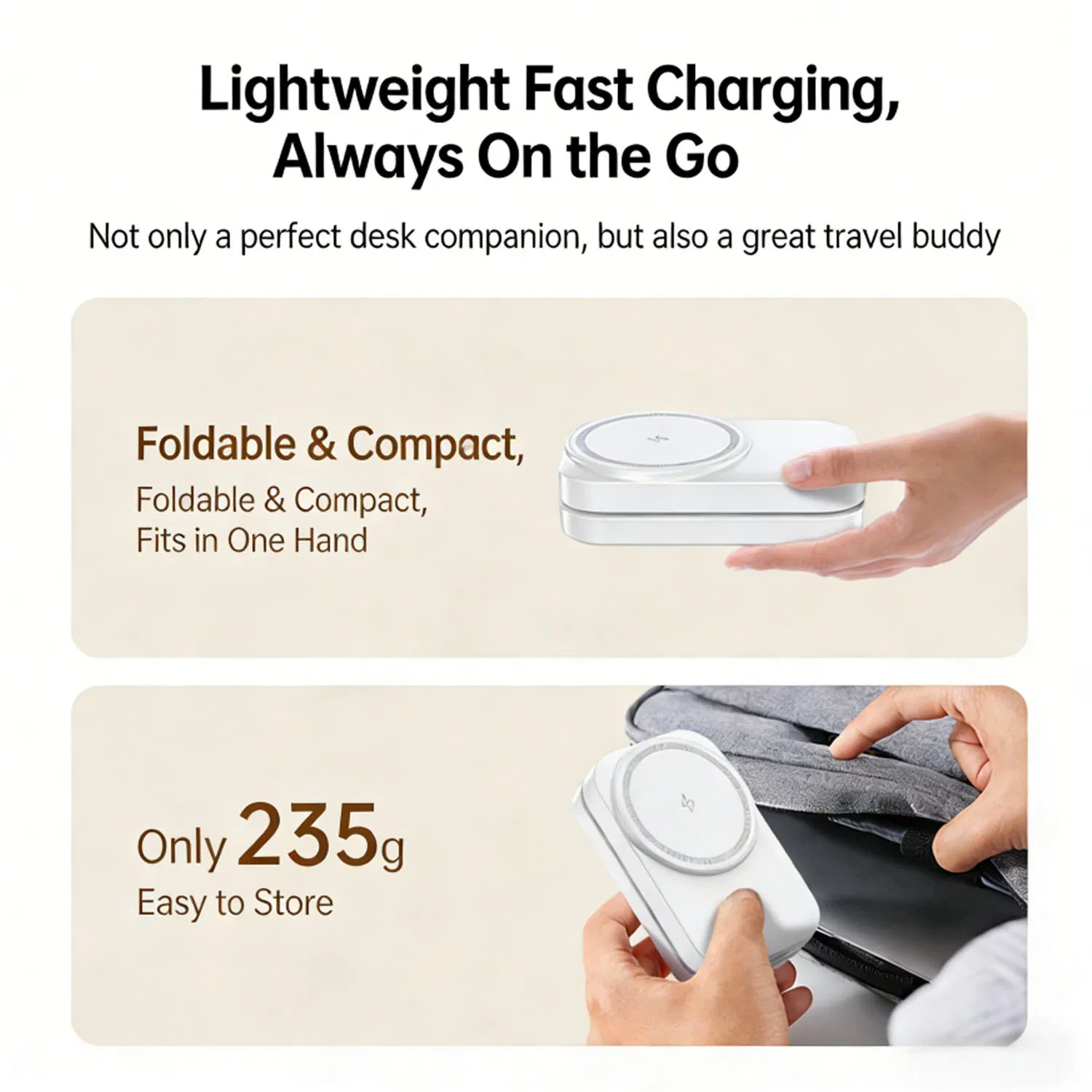 Беспроводная зарядка 3-в-1 с держателем для телефона