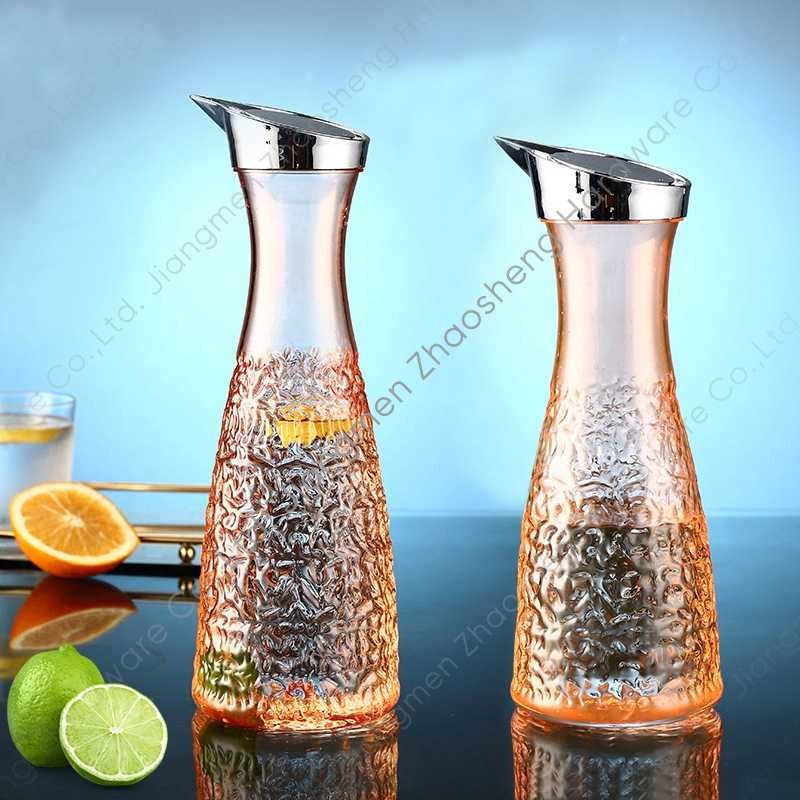 Plastic Cold Drink Juice Pitcher Water Jug Beverage Carafe with Spout