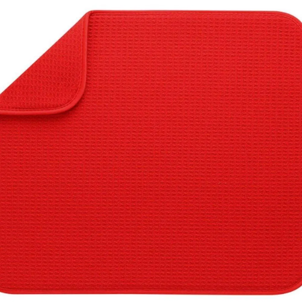 Reversible Microfiber Dish Drying Mat Standard Size Absorbent Kitchen Pad Mi22132