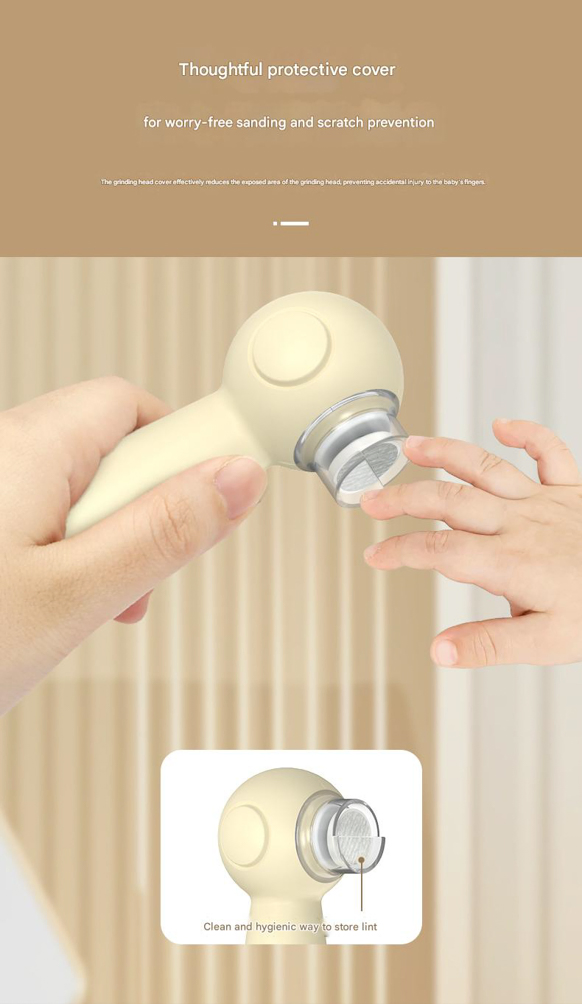 Safety Trimmer Clipper Electric Nail File for Toddler and Adults