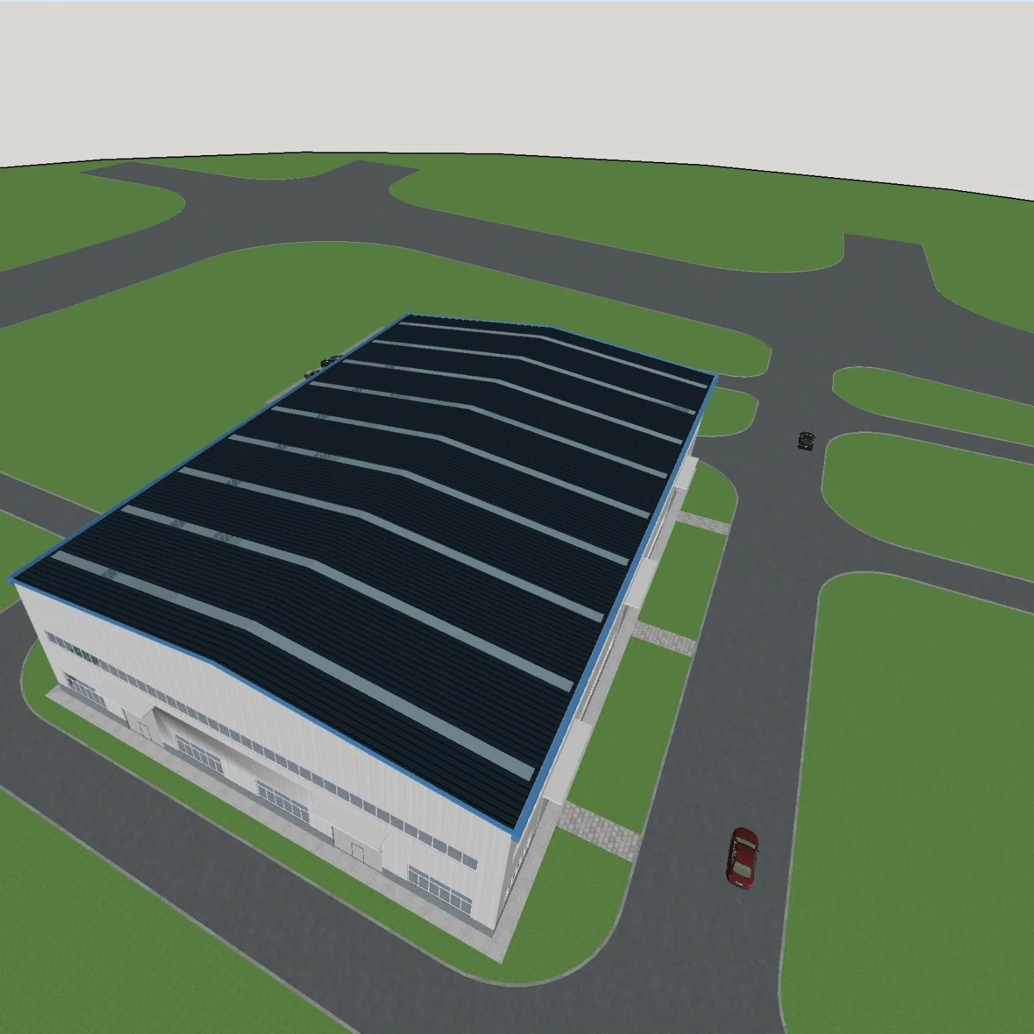 Built with High-Quality Steel Structure Materials, This Steel Structure Building