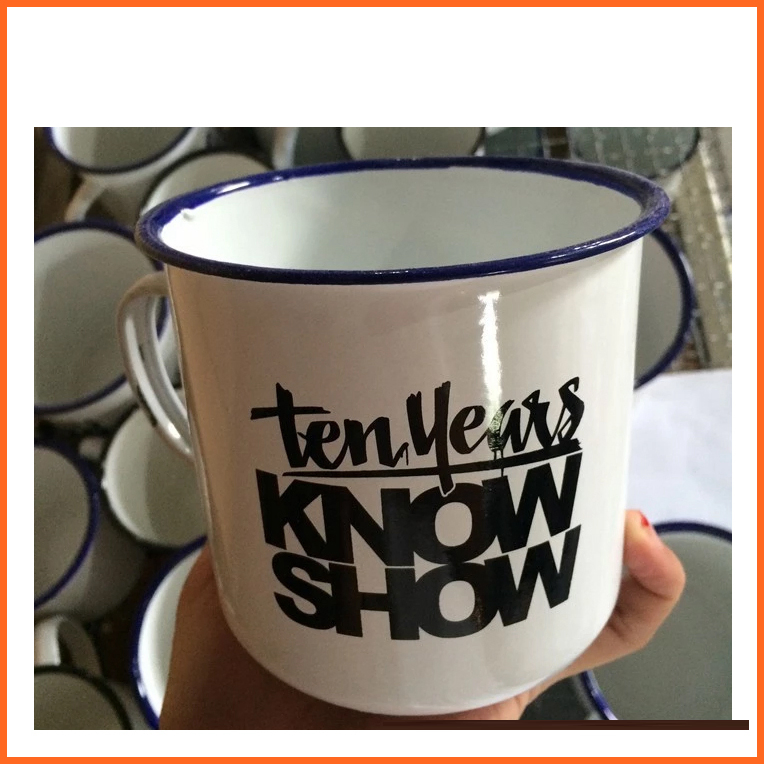 6/7/8/9cm FDA Standard Customize Quality Enamel Mug for Promotion