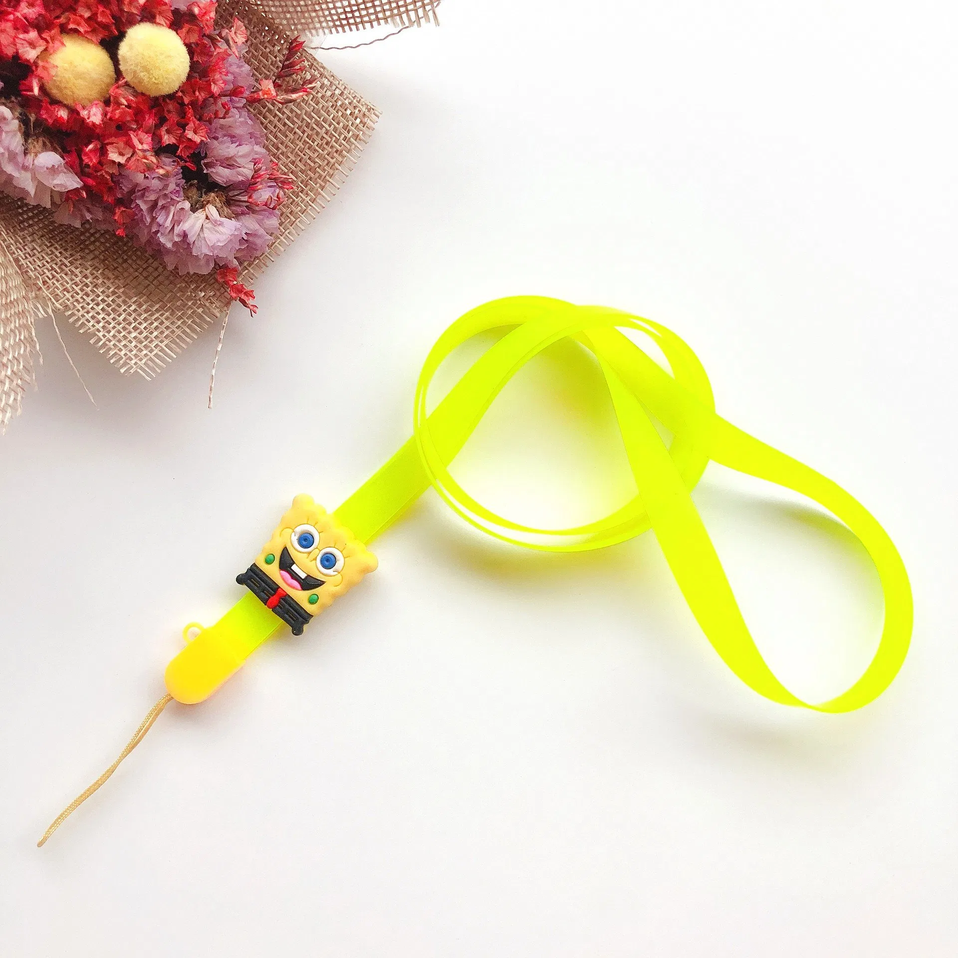 15*900mm Vape Electronic Cigarette Stick Neck Line Transfer Lanyard with Rubber Holder