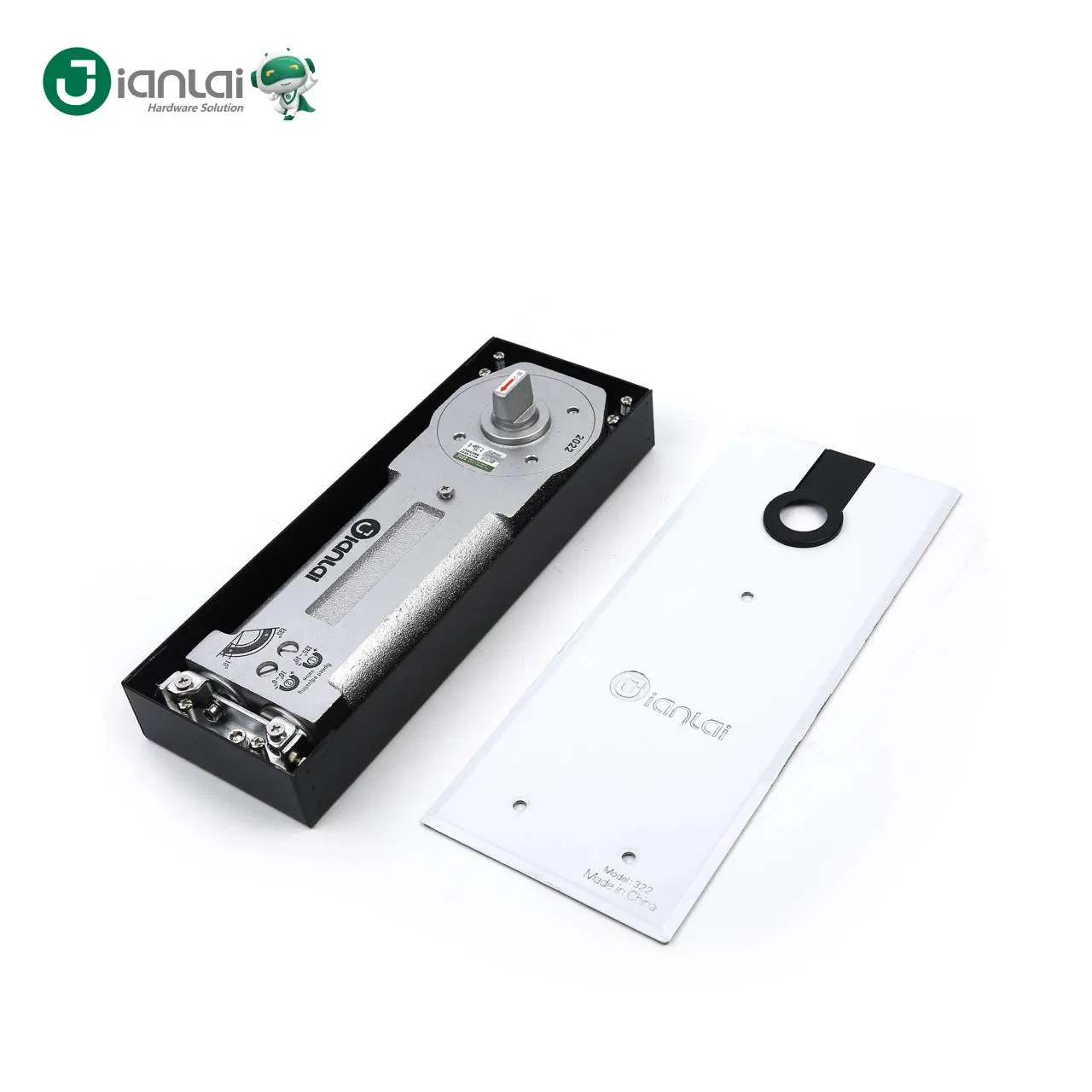 Glass Door Closer Casting Iron Double Cylinder Hydraulic Floor Spring