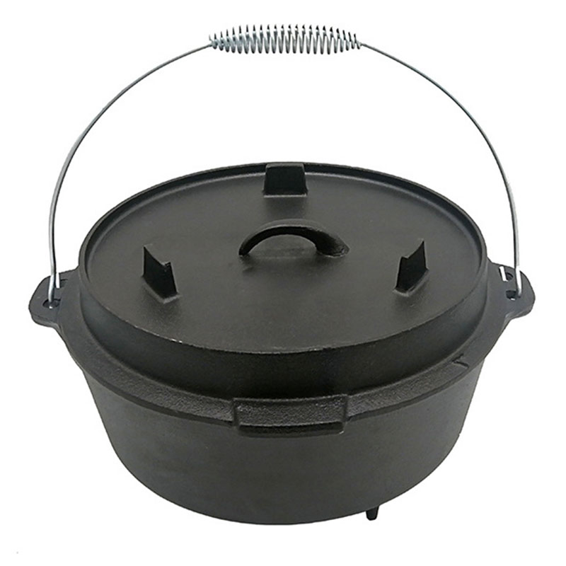 8qt 9qt Preseasoning Cast Iron Dutch Oven Lid as Skillet China Factory